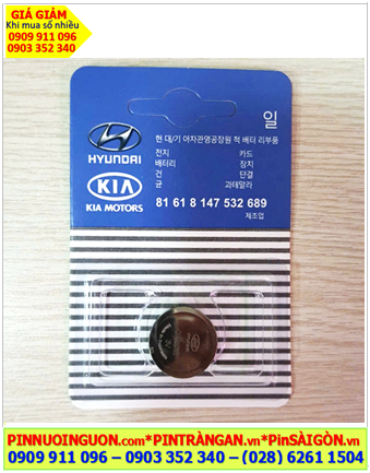 KIA CR2032; Pin Remote Ôtô KiA CR2032 lithium 3v chính hãng |Giá cho vỉ 1 viên